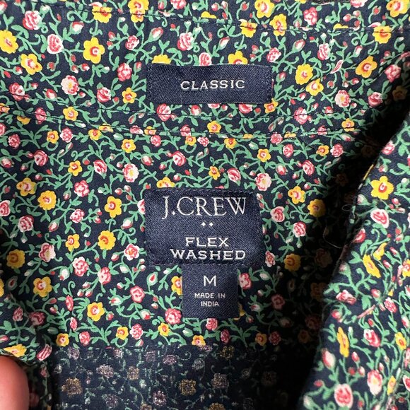 J.Crew Mens Button Down Flower Design Shirt - Picture 3 of 3